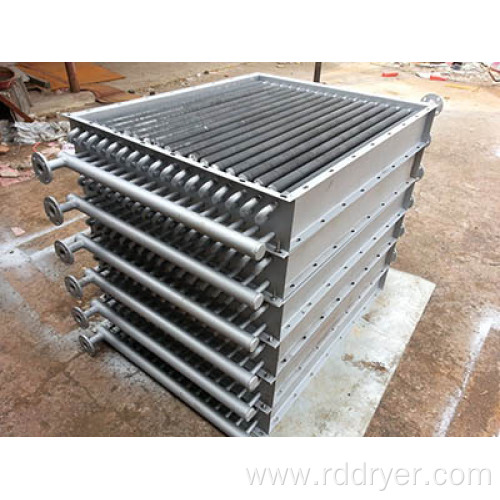 Drying of fin tubes with air heat exchanger